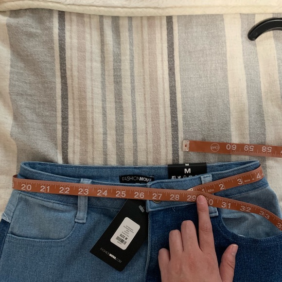 Bell Bottom Patchwork Jeans - Picture 6 of 8